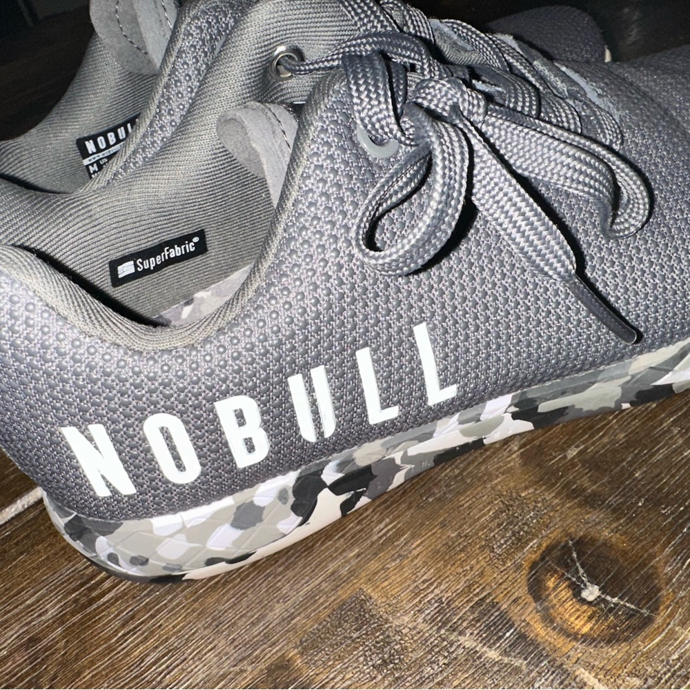 NOBULL Charcoal Sneakers with Camo Sole